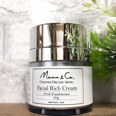 【フェイスクリーム】Marvo & Co フレッシュフランキンセンスフェイシャルリッチクリーム 30g
