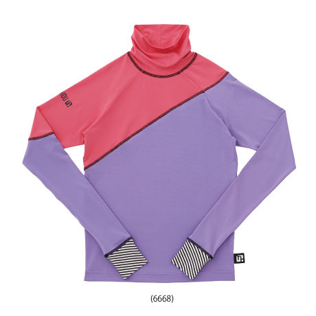 Turtle Neck  　　【15W01/41S】　　　　　　　UVカットUPF50+                  　吸水速乾　                サムホール付き