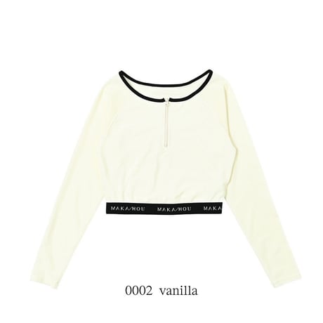 25SS/NEW クロップドラッシュガード 【11W21-52S】MAKA-HOU / Cropped length Rashguard