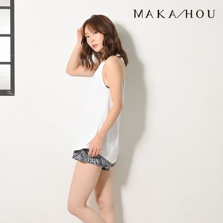 フレアータンクトップ　/UVカット/サラッと冷感素材【14W06-32S】  MAKA-HOU　Tanktop