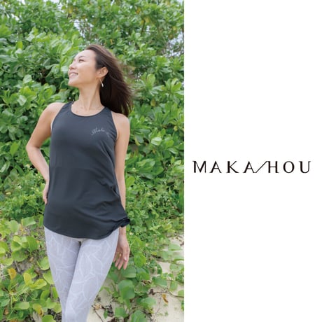 フレアータンクトップ　/UVカット/サラッと冷感素材【14W06-32S】  MAKA-HOU　Tanktop