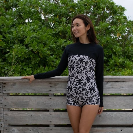25SS/NEW ラッシュガード【11W17-32S】/MAKA-HOU Surf 　Rash guard