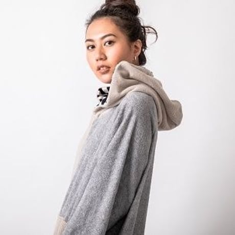 25SS/NEW　デザインポンチョ【61U06-02S】MAKA-HOU/ design poncho