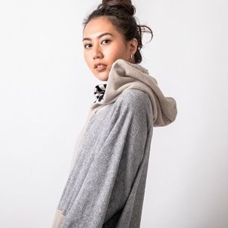 25SS/NEW デザインポンチョ【61U06-02S】MAKA-HOU/ design po