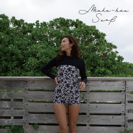 25SS/NEW ラッシュガード【11W17-32S】/MAKA-HOU Surf 　Rash guard