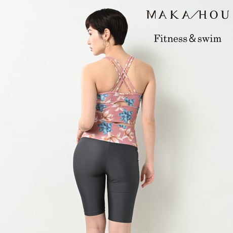 シーンに合わせ、単品でも楽しめる! フィットネス水着３点セット　【1451W01-22S】/MAKA-HOU 　Fitness swim wear