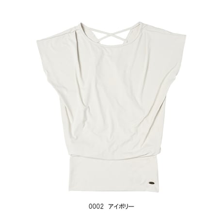 人気のフレンチスリーブ　UVカット・消臭・吸水速乾機能付き　【MAKA-HOU】ロング丈トップス　【12W15-12A】