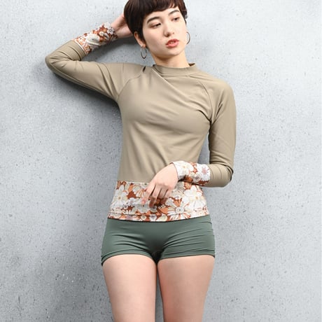 ハイウエストショートパンツ　【40W04-12S】/MAKA-HOU Surf　Ｈigh waist short pants
