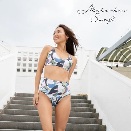 25SS/NEW　ハイウエストビキニパンツ　【40W02-12S】/MAKA-HOU Surf　Ｈigh waist  Bikini pants