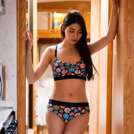 25SS/NEW ビキニセット（パンツのみリバーシブル）【20W12-52S】/MAKA-HOU  Bikini