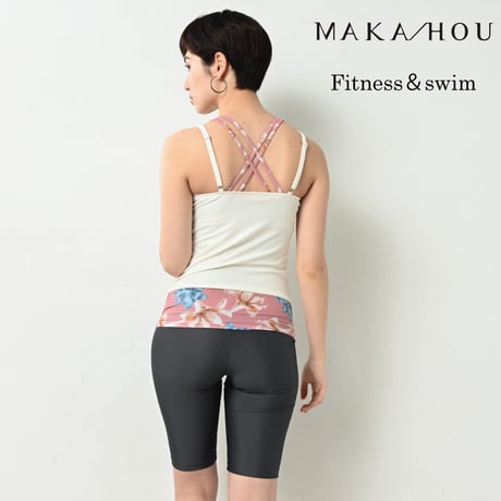 シーンに合わせ、単品でも楽しめる! フィットネス水着３点セット　【1451W01-22S】/MAKA-HOU 　Fitness swim wear