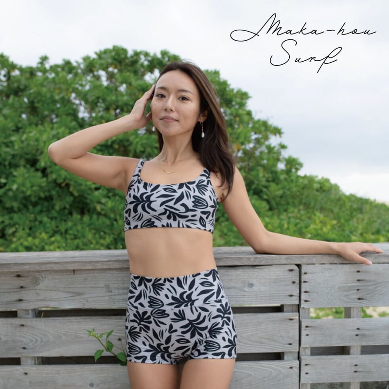 25SS/NEW ハイウエストショートパンツ 【40W04-12S】/MAKA-HOU Sur