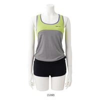 【訳有りアウトレット】Tank Top with Hot Pants　(タンクトップ1体型）　　　 【24W01/41S】　　吸水速乾　　　　取り外しカップ付き