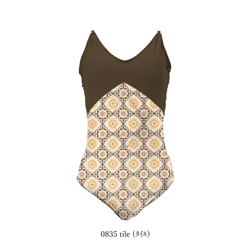 25SS/NEW ワンピース水着 【24W07-22S】/MAKA-HOU Surf One-
