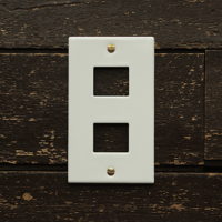 Switch plate 2口