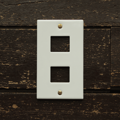 Switch plate 2口