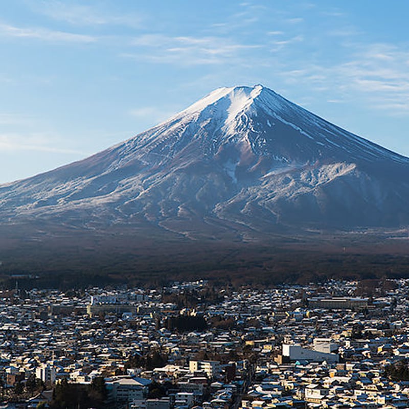 冬 新倉山浅間公園 富士山［富士吉田市］ | フリー写真素材