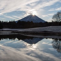 本栖ダイヤモンド富士［富士河口湖町］