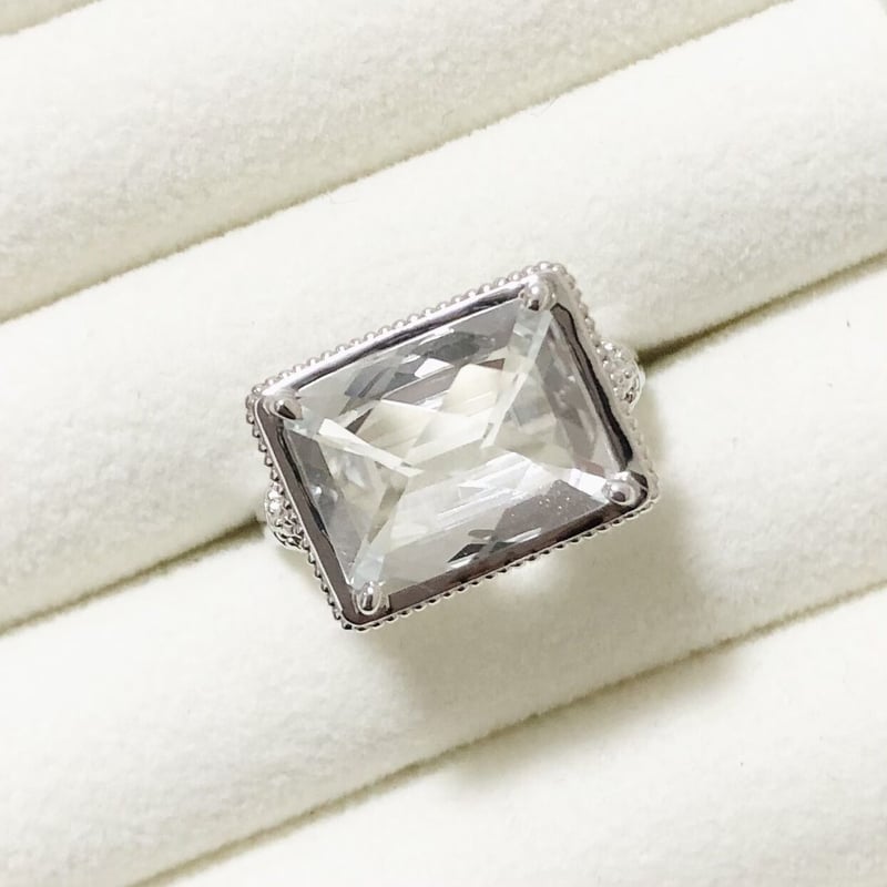 大粒 7ct 天然石ホワイトトパーズ リング 13号 | La Melodia 大粒 7ct 天然石ホワイトトパーズ リング 13号 | La Melodia