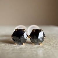 【スペシャルセール☆】 K18 ブラックダイヤモンド 0.50ct  ピアス