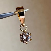 K18YG 希少☆天然ピンクダイヤモンド　0.13ct ペンダントトップ　18金イエローゴールド