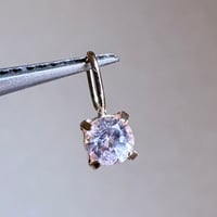 K18スピネル 3.5mm ラウンドカット ペンダントトップ 希少