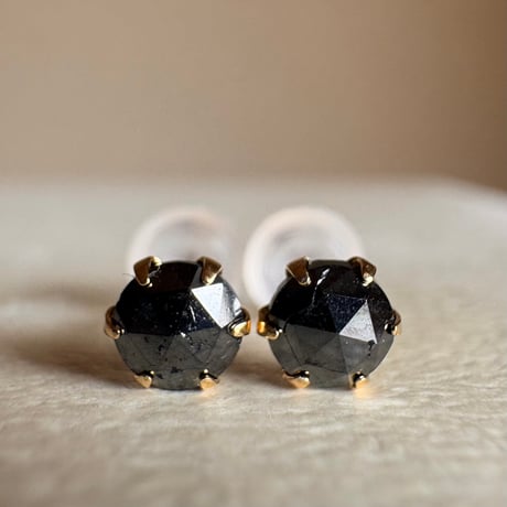 【スペシャルセール☆】 K18 ブラックダイヤモンド 0.40ct  ピアス
