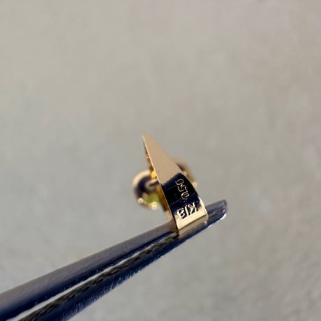 K18 天然石スフェーン oval ペンダントトップ 希少宝石