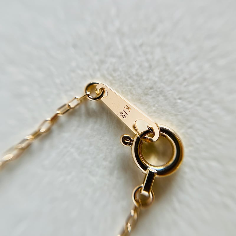 K18 デザインチェーンネックレス 18金イエローゴールド 45cm | La Melodia