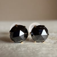 K18 天然ブラックダイヤモンド 1.20ct  ピアス　レディース　メンズ