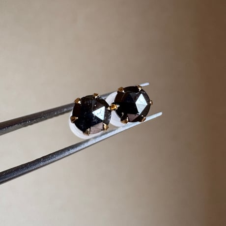 【スペシャルセール☆】 K18 ブラックダイヤモンド 0.40ct  ピアス
