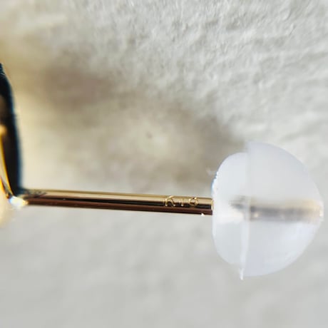 【スペシャルセール☆】 K18 天然石カイヤナイト　oval ピアス　カラーストーン