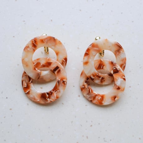 Msyuu/ミスユー  Double Circle Earring
