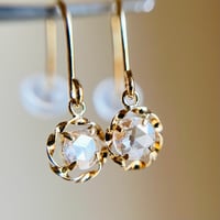 【スペシャルセール☆】 K18 天然ダイヤモンド 0.20ct デザインフックピアス　diamond