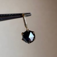 K18 天然ブラックダイヤモンド 0.20ct チャーム　ペンダントトップ
