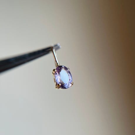 K18 天然石 スピネル ペンダントトップ oval 希少石 レアストーン 18金　dp