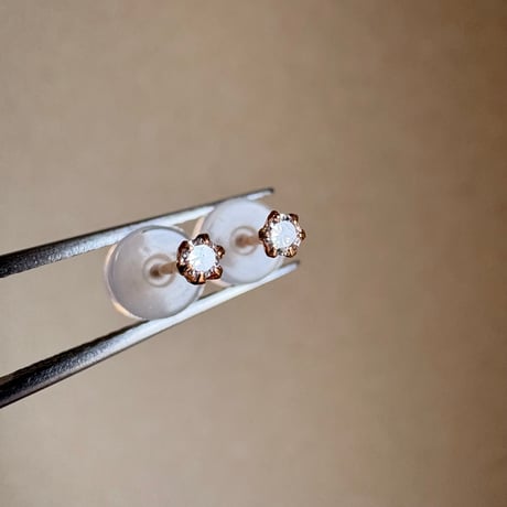 K18YG 希少☆天然ピンクダイヤモンド　0.06ct ペンダントトップ　18金イエローゴールド