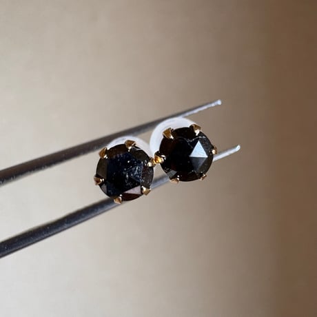 【スペシャルセール☆】 K18 ブラックダイヤモンド 0.40ct  ピアス