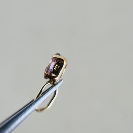 K18 天然石 スピネル ペンダントトップ oval 希少石 レアストーン 18金　dp