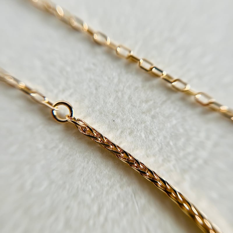 K18 デザインチェーンネックレス 18金イエローゴールド　45cm Amazon | [Queen] イエローゴールド(K18YG) デザイン ネックレス (約