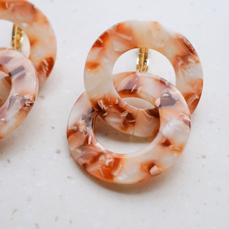 Msyuu/ミスユー  Double Circle Earring