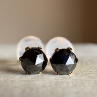 【スペシャルセール☆】 K18 天然ブラックダイヤモンド 0.60ct  ピアス