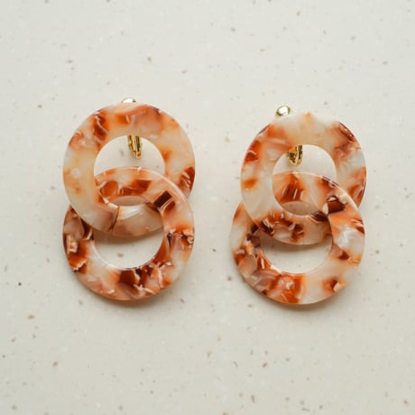 Msyuu/ミスユー  Double Circle Earring