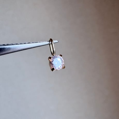 K18スピネル 3.5mm ラウンドカット ペンダントトップ 希少