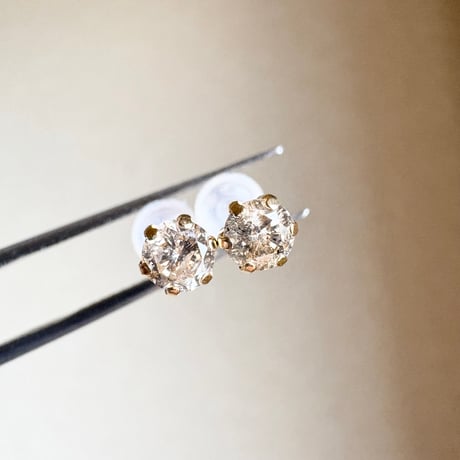 【スペシャルセール☆】 K18 18金イエローゴールド　天然ダイヤモンド　AAグレード 0.40ct ピアス　diamond 2