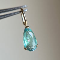 K18 タンザニア産コーネルピン　pear ペンダントトップ　希少2