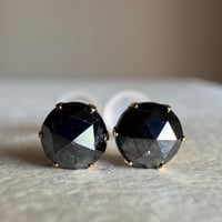 K18 天然ブラックダイヤモンド 1.20ct  ピアス　レディース　メンズ