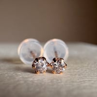 K18PG 天然ピンクダイヤモンド 0.12ct ピアス 18金ピンクゴールド