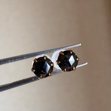 【スペシャルセール☆】 K18 ブラックダイヤモンド 0.40ct  ピアス