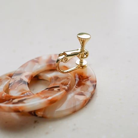 Msyuu/ミスユー  Double Circle Earring